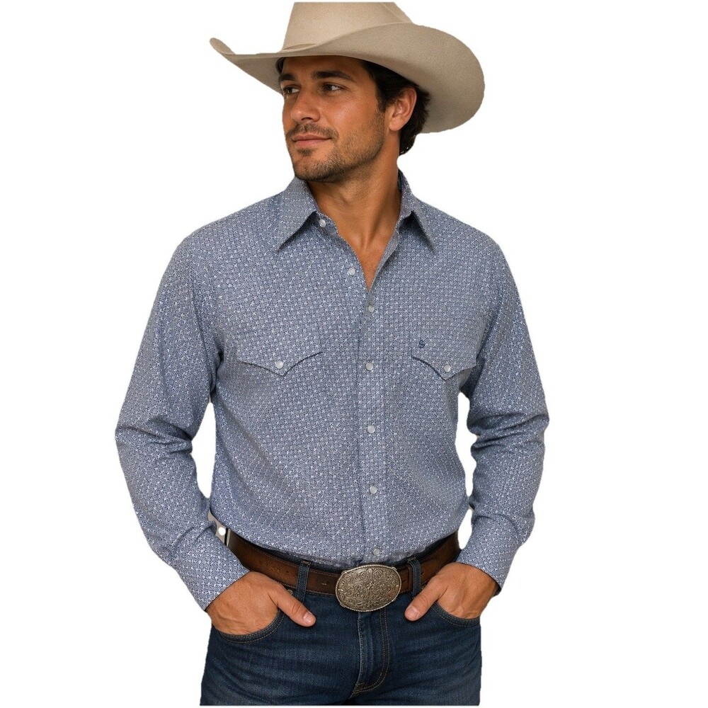Stetson Men’s Western Floral Shirt Size Large